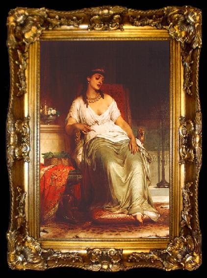 framed  Frank Bernard Dicksee Cleopatra, ta009-2